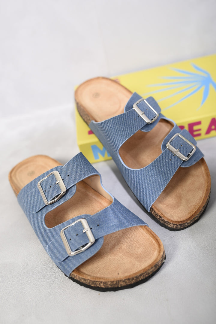 Double Strap Sandals with buckles, offering style and comfort, perfect for summer outfits. Ideal for UK shoppers seeking chic holiday footwear.