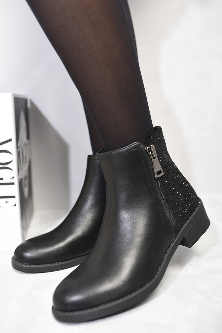 Side Zipper Chelsea Ankle Boots with sleek side zipper, offering a modern twist on classic design, perfect for style and comfort.